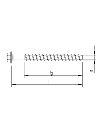 HECO MULTI MONTI plus SS Schraubanker 16,0 x 120 mm 40 Stück ( 4x 49848 ) Betonschraube, Sechskantkopf, verzinkt blau, A2K