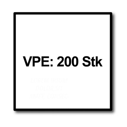 HECO MULTI MONTI plus F Screw Anchor, 7.5 x 60mm, Concrete screw, Countersunk head, T-Drive, Blue zinc-plated, A2K, 200 pcs. (4x 48511)