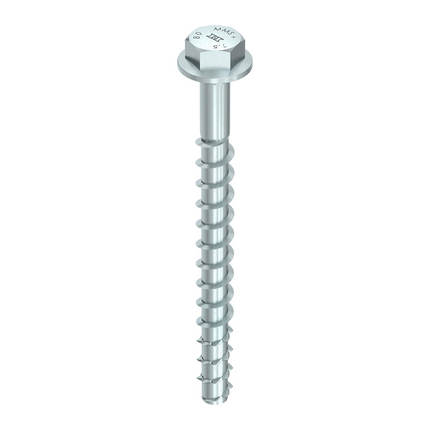 HECO MULTI MONTI plus MS Screw Anchor 10 x 120mm Concrete Screw flat round head T-Drive galvanised blue A2K 50pcs. (2x 48455)