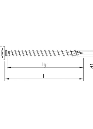 HECO TOPIX plus Profi Holzbauschraube 8,0 x 120 mm 100 Stück ( 2x 61270 ) Vollgewinde Holzschraube, Tellerkopf,  T-Drive, verzinkt blau, A3K