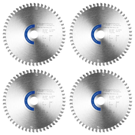 Festool 4x Kreissägeblatt Aluminium / Plastics HW 160 x 1,8 x 20 mm F/FA52 ( 4x 205555 ) für Tauchsägen TS 55 F, TSC 55 K & Handkreissägen HK 55, HKC 55 - Toolbrothers