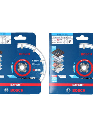 Bosch X-LOCK Diamant Metallscheiben Trennscheibe 125 x 22,23 mm ( 2x 2608900533 ) Expert 2 Stk. für X-LOCK Winkelschleifer - Toolbrothers