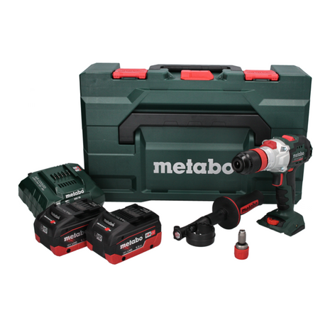 Metabo SB 18 LTX BL Q I Perceuse-visseuse à percussion sans fil 18 V 130 Nm Brushless + 2x batterie 5,5 Ah + chargeur + metaBOX