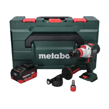 Metabo SB 18 LTX BL QI taladro percutor inalámbrico 18 V 130 Nm sin escobillas + 1x batería 8,0 Ah + metaBOX - sin cargador