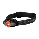 Ledlenser MH5 LED Lampada frontale 400 lm IPX4 nera / arancione ( 502143 ) + 1x Batteria + 1x Cavo di carica