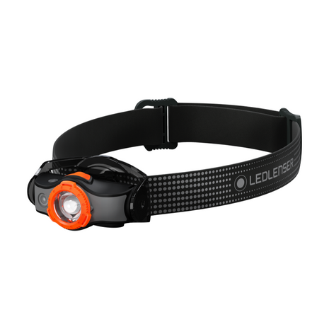 Ledlenser MH5 LED Stirnlampe 400 lm IPX4 Schwarz / Orange ( 502143 ) + 1x Akku + 1x Ladekabel