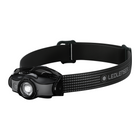 Ledlenser MH5 LED Lampada frontale 400 lm IPX4 nera / grigia ( 502147 ) + 1x Batteria + 1x Cavo di carica