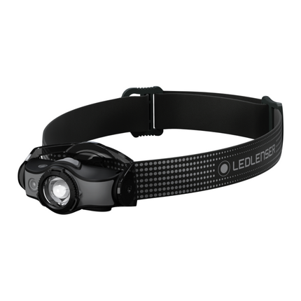 Ledlenser MH5 LED Lampada frontale 400 lm IPX4 nera / grigia ( 502147 ) + 1x Batteria + 1x Cavo di carica