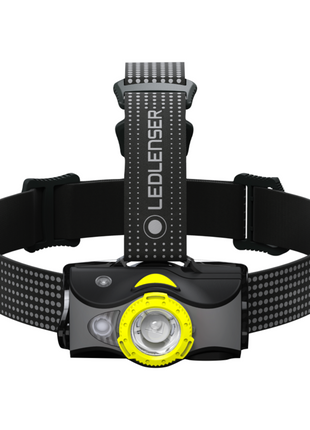 Linterna frontal LED Ledlenser MH7 600 lm IPX4 negro / amarillo (502154) + 1x batería + 1x cable de carga