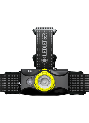 Linterna frontal LED Ledlenser MH7 600 lm IPX4 negro / amarillo (502154) + 1x batería + 1x cable de carga