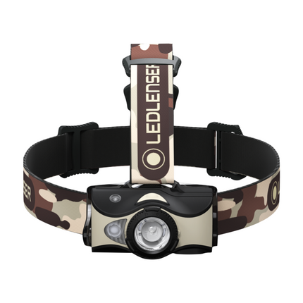 Ledlenser MH8 LED Torcia frontale 600 lm IPX4 Nera / Sabbia ( 502157 ) + 1x Batteria + 1x Cavo di ricarica