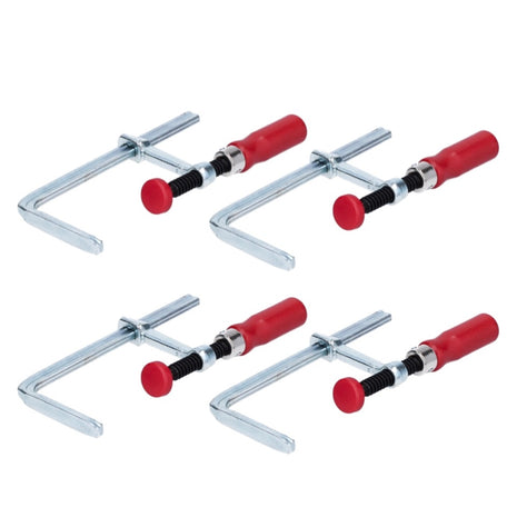 Bessey GTR 12 Set 4x abrazadera de mesa totalmente de acero con abrazadera de palanca 120 / 60 mm