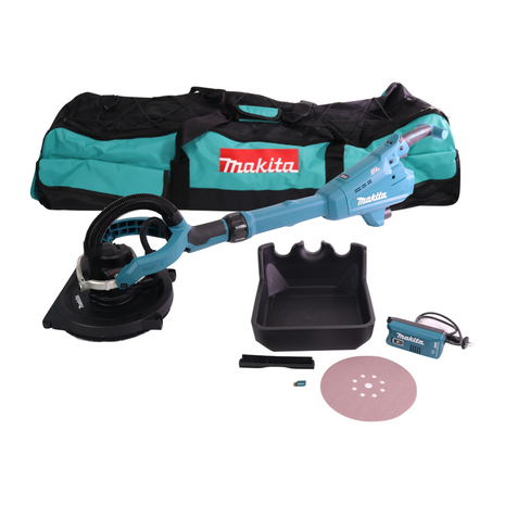 Lijadora de cuello largo a batería Makita DSL 800 ZX 18 V 225 mm sin escobillas + accesorios + bolsa - sin batería, sin cargador