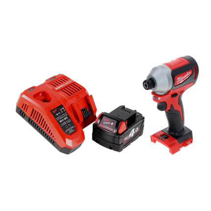 Milwaukee M18 BLID2-401FC Cordless Impact Driver 180 Nm 1/4" Brushless 18V + 1x Battery 4.0Ah + Charger