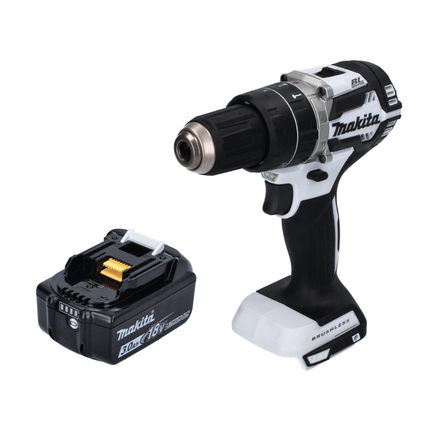 Makita DHP 484 F1 W akumulatorowa wiertarko-wkrętarka udarowa 18 V 54 Nm bezszczotkowa biała + 1x akumulator 3,0 Ah - bez ładowarki