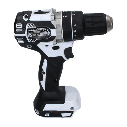 Makita DHP 484 RT W akumulatorowa wiertarko-wkrętarka udarowa 18 V 54 Nm bezszczotkowa biała + 2x akumulator 5,0 Ah + ładowarka