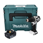 Makita DHP 484 M1J W perceuse à percussion sans fil 18 V 54 Nm sans balais blanc + 1x batterie 4,0 Ah + Makpac - sans chargeur