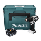 Makita DHP 484 T1J W Akku Schlagbohrschrauber 18 V 54 Nm Brushless Weiß + 1x Akku 5,0 Ah + Makpac - ohne Ladegerät