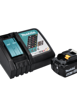 Makita DHP 484 RG1J W Perceuse-visseuse à percussion sans fil 18 V 54 Nm Brushless + 1x Batterie 6,0 Ah + Chargeur + Makpac