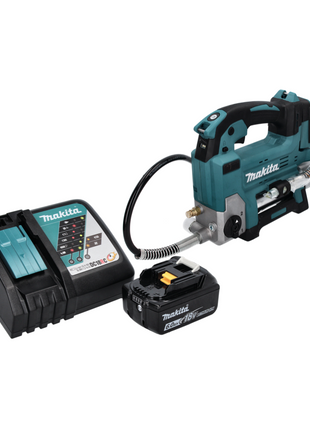 Pistolet graisseur à batterie Makita DGP 180 RG1 18 V 690 bar + 1x batterie 6,0 Ah + chargeur