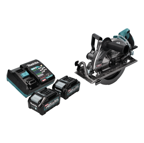 Makita RS 002 GM2 Sega circolare a batteria 40 V max. 260 mm brushless + 2x batteria 4,0 Ah + caricabatterie