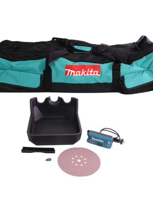 Lijadora de cuello largo a batería Makita DSL 800 T1X 18 V 225 mm sin escobillas + 1x batería 5,0 Ah + accesorios + bolsa - sin cargador