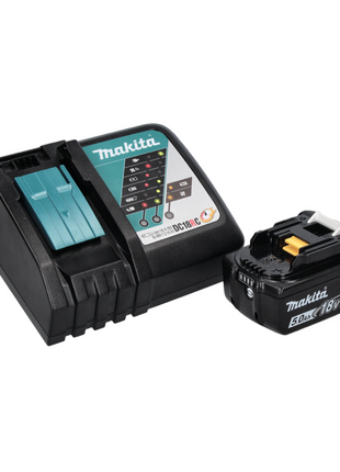 Lijadora de cuello largo a batería Makita DSL 800 RT1X 18 V 225 mm sin escobillas + 1x batería 5,0 Ah + cargador + accesorios + bolsa