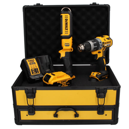 DeWalt DCD 796 P1 TX Akku Schlagbohrschrauber 18 V 70 Nm Brushless + 1x Akku 5,0 Ah + Ladegerät + Lampe + TX Koffer