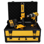 Taladro percutor inalámbrico DeWalt DCD 796 P1 TX 18 V 70 Nm sin escobillas + 1x batería 5,0 Ah + cargador + lámpara + estuche TX