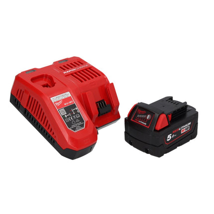 Llave de impacto inalámbrica Milwaukee M18 FID2-501FC TX 18V ¼″ 226Nm + 1x batería 5.0 Ah + cargador + maletín TX