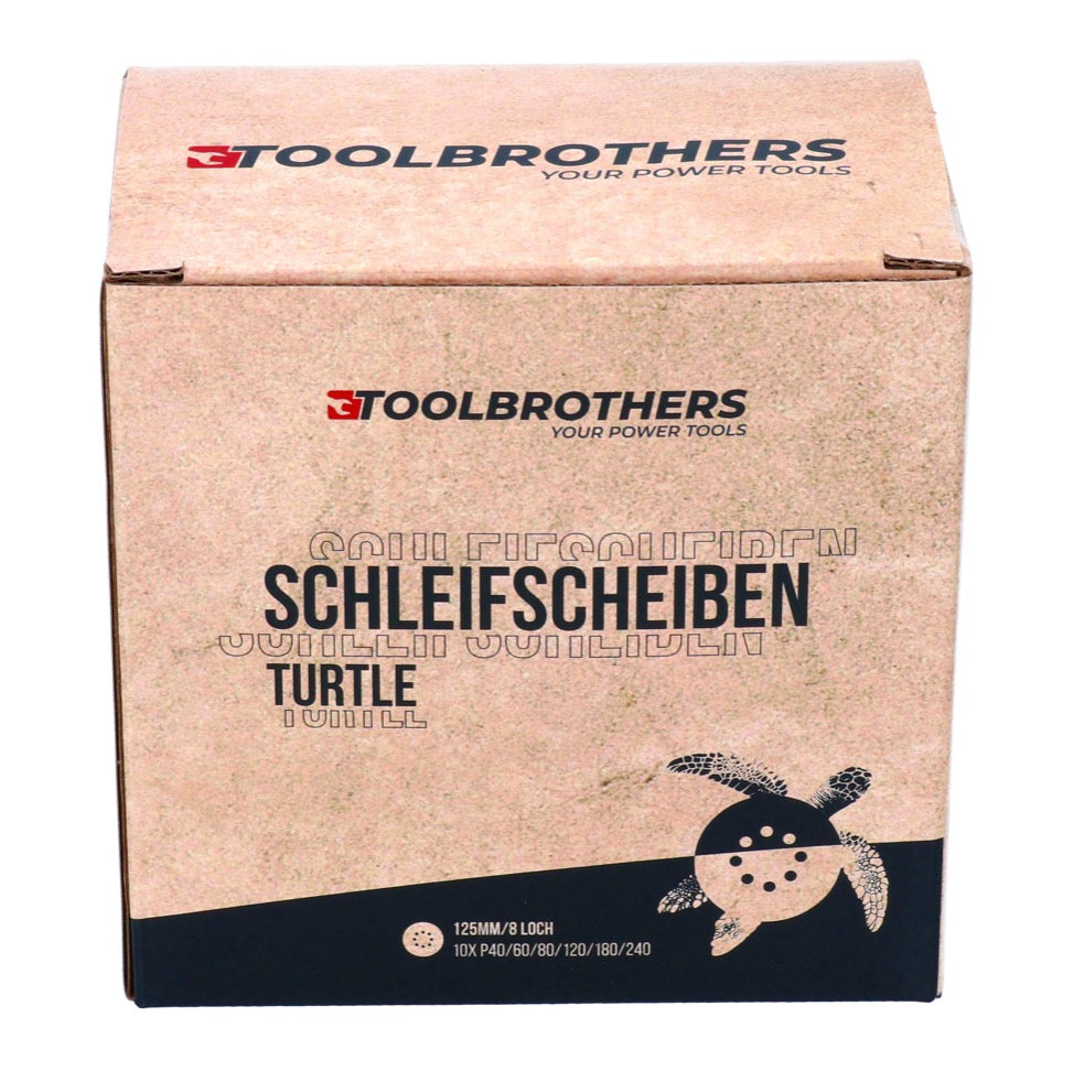 Produktbild von 10x Klett Schleifscheiben 125 Mm, 8-Loch – Körnungen P40-P180 – Von Schleifkönig