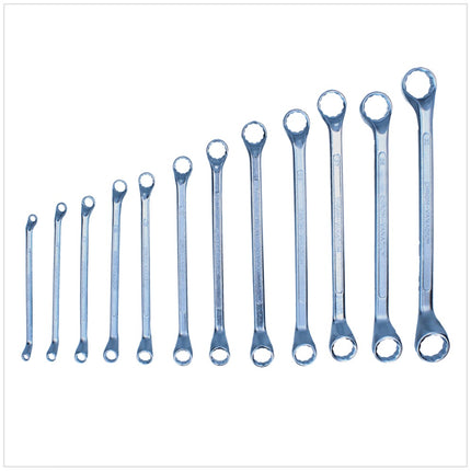 BGS technic Jeu de clés polygonales doubles - 12 pièces, coudées SW 6 x 7 - 30 x 32 mm (1214)