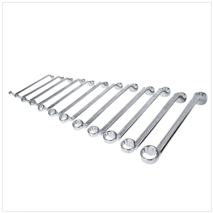 BGS technic Jeu de clés polygonales doubles - 12 pièces, coudées SW 6 x 7 - 30 x 32 mm (1214)