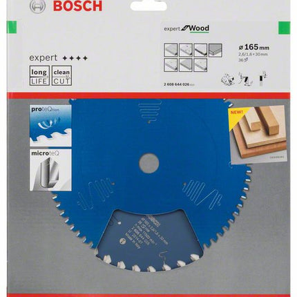 Hoja de sierra circular Bosch Expert for Wood 165 x 1,6 x 30 mm 36 Z (2608644026)