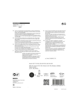 Bosch EXPERT Multihole Universalstützteller 150 mm weich ( 2608900006 ) Nachfolger von 2608601336