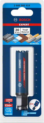Bosch EXPERT Tough Material Sega a tazza 20 x 60 mm Carburo ( 2608900419 ) Universal - Successore del 2608594163