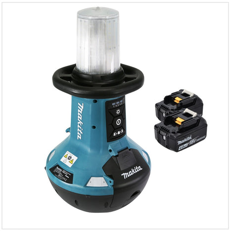 Makita DML 810 M Lampe de poche LED 18 / 36 V ( 2 x 18 V ) 5500 lm IP54 + 2x batterie 4,0 Ah - sans chargeur