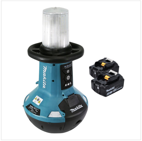 Luz de área LED con batería Makita DML 810 G 18 / 36 V (2 x 18 V) 5500 lm IP54 + 2x batería 6,0 Ah - sin cargador