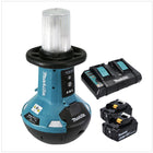 Makita DML 810 PG cordless LED area light 18 / 36 V ( 2 x 18 V ) 5500 lm IP54 + 2x battery 6.0 Ah + double charger