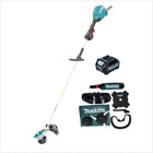 Makita UR 003 GD101 Akku Freischneider 40 V Brushless IPX4 + Akku 2,5 Ah + Schultergurt + Messerkopf + Fadenkopf + Schlagmesser + Tasche - ohne Ladegerät