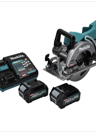 Scie circulaire sur batterie Makita RS 001 GD2 40 V max. 185 mm sans balai + 2x batteries 2,5 Ah + chargeur