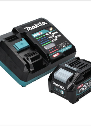 Scie circulaire manuelle à batterie Makita RS 001 GM1 40 V max. 185 mm sans balais + 1x batterie 4,0 Ah + chargeur