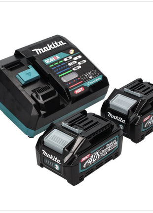 Scie circulaire manuelle à batterie Makita RS 001 GM2 40 V max. 185 mm sans balais + 2x batteries 4,0 Ah + chargeur