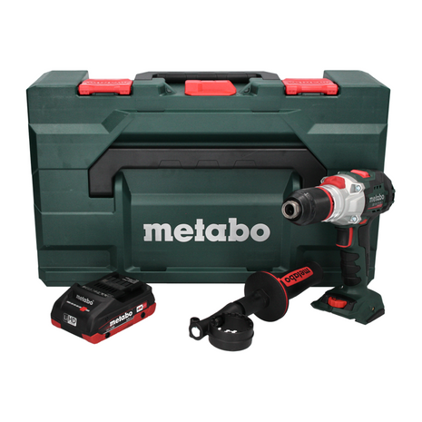 Metabo SB 18 LTX BL I taladro percutor inalámbrico 18 V 130 Nm sin escobillas + 1x batería 4,0 Ah + metaBOX - sin cargador