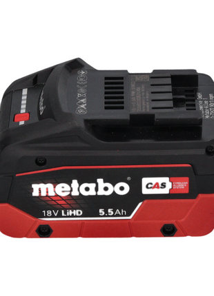 Metabo SB 18 LTX BL I taladro percutor inalámbrico 18 V 130 Nm sin escobillas + 1x batería 5,5 Ah + metaBOX - sin cargador