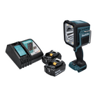 Makita DML 812 RF linterna LED recargable de mano 18 V 1250 lm + 2x batería recargable 3,0 Ah + cargador