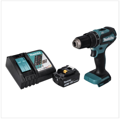 Makita DHP 485 RT1 cordless impact drill 18 V 50 Nm brushless + 1x rechargeable battery 5.0 Ah + charger