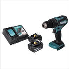 Makita DHP 485 RT Perceuse-visseuse à percussion sans fil 18 V 50 Nm Brushless + 2x Batteries 5,0 Ah + Chargeur