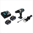 Makita DHP 451 RF Cordless Hammer Driver Drill 80 Nm 18V + 2x Batteries 3,0 Ah + Charger