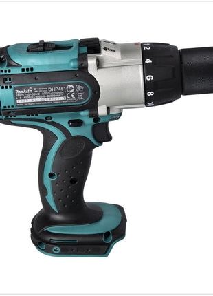 Makita DHP 451 RF Perceuse-visseuse à percussion sans fil 80 Nm 18V  + 2x Batteries 3,0 Ah + Chargeur